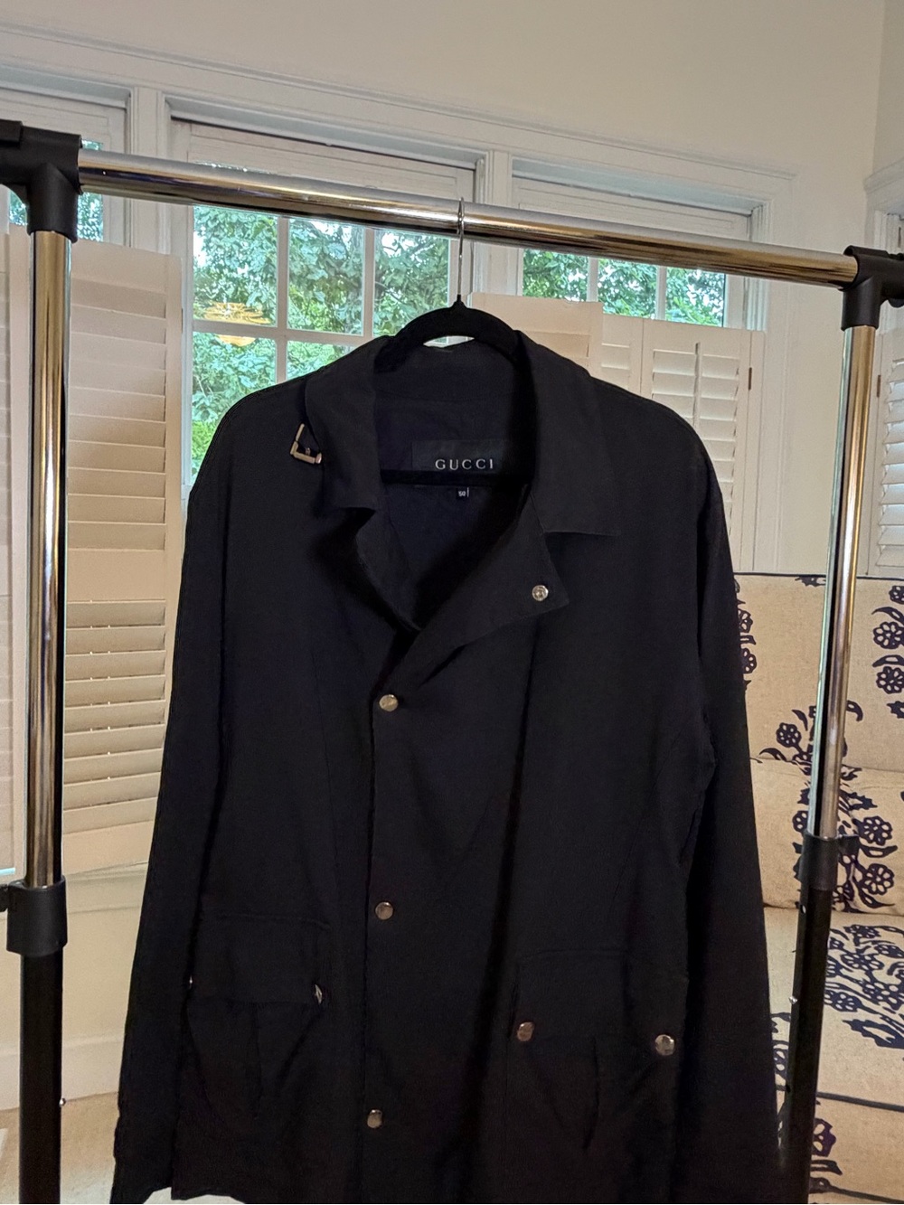 Gucci By Tom Ford Black Nylon Multi Pocket Men’s oJacket